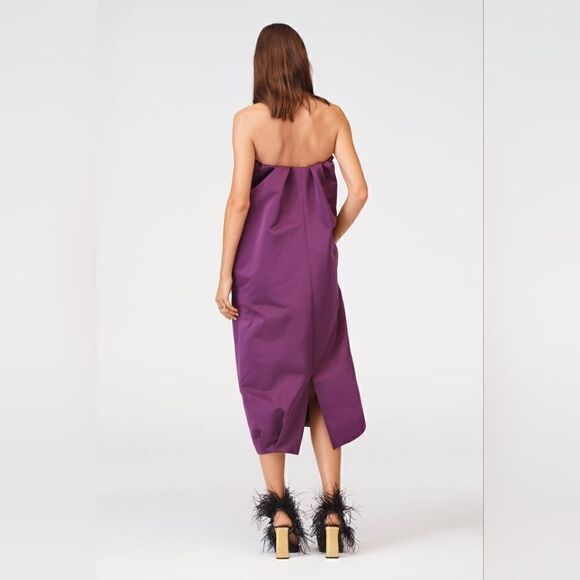 ZARA STUDIO STRAPLESS TAFFETA DRESS LIMITED EDITION - Picture 12 of 14